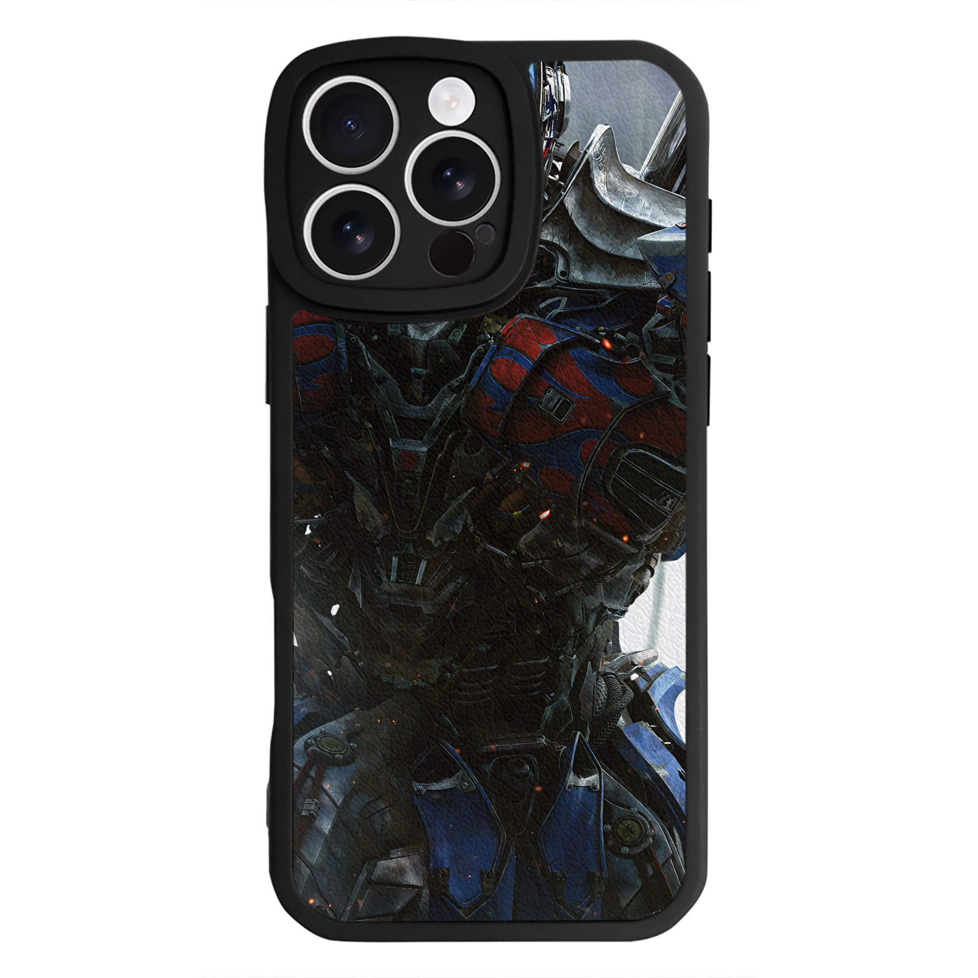 （画像用） Transformers トランスフォーマー 【iPhone 16シリーズ対応】シリコンスマホケース（レザー調） 材質：シリコン